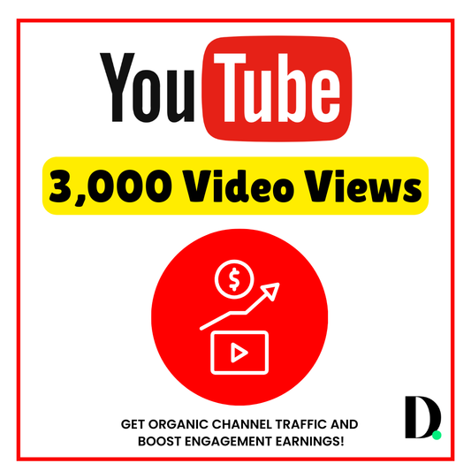 Get 3,000 YouTube Video Views