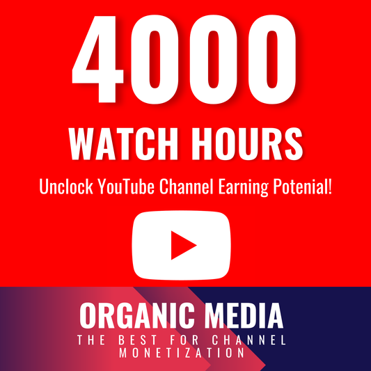 Get 4000 YouTube Channel Watch Hours