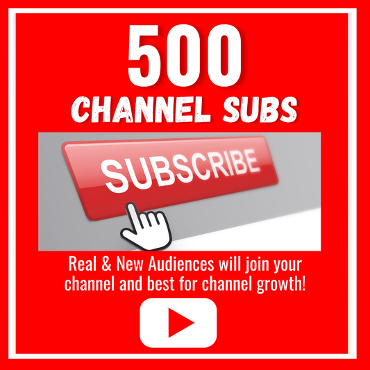 Get 500 Real YouTube Subscribers